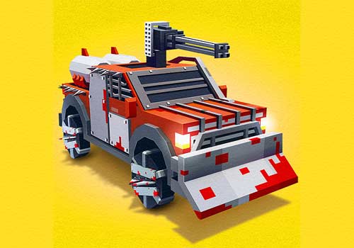 Поединок с Зомби: Блочные Дороги