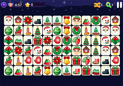 Новогодний Маджонг Линк