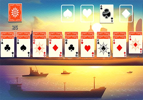 Пасьянс Косынка – Золотой берег