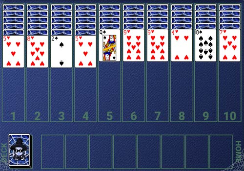 Пасьянс Паук 4 масти