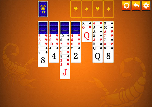 Игра Пасьянс Скорпион